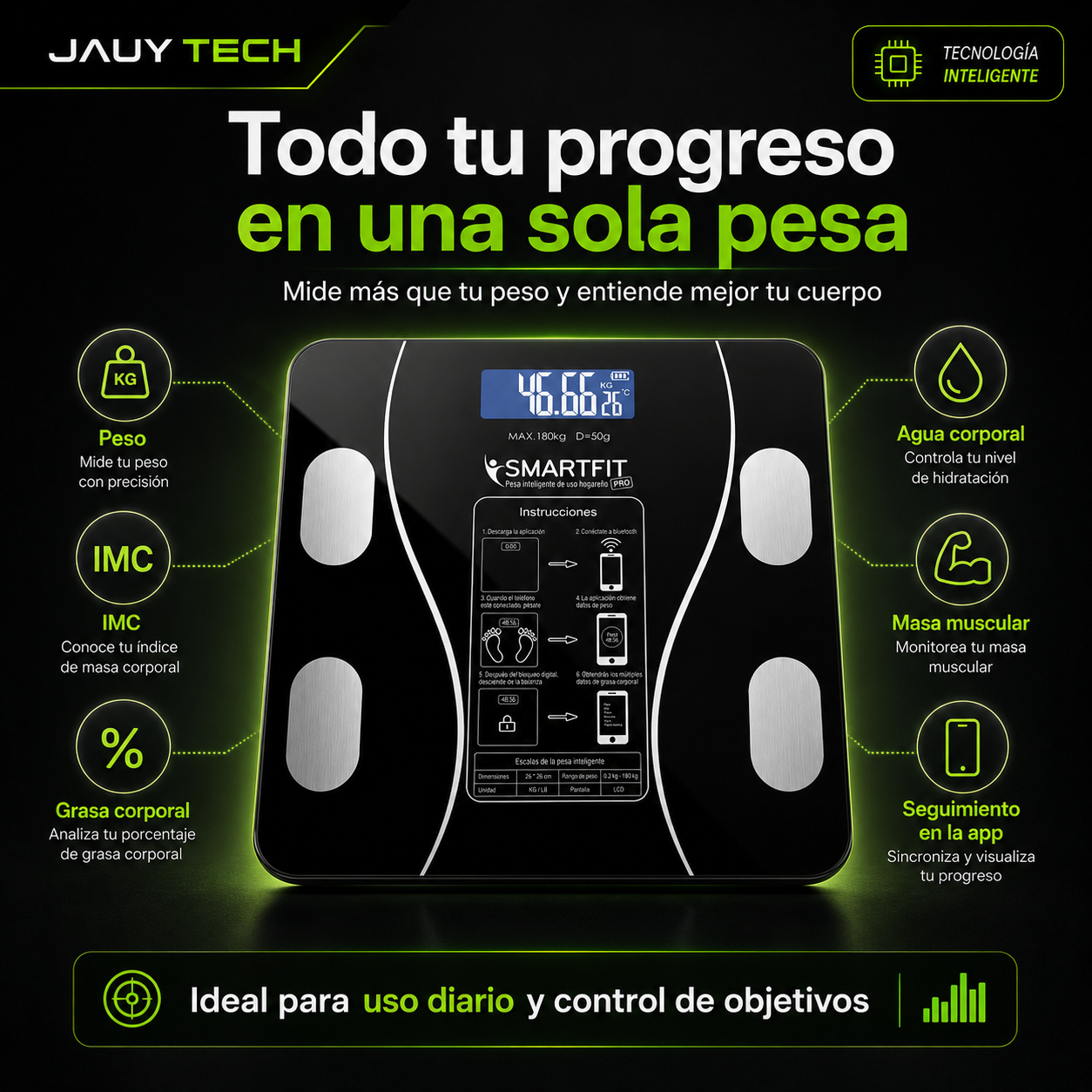 Smart Fit Pro - Pesa Inteligente con app