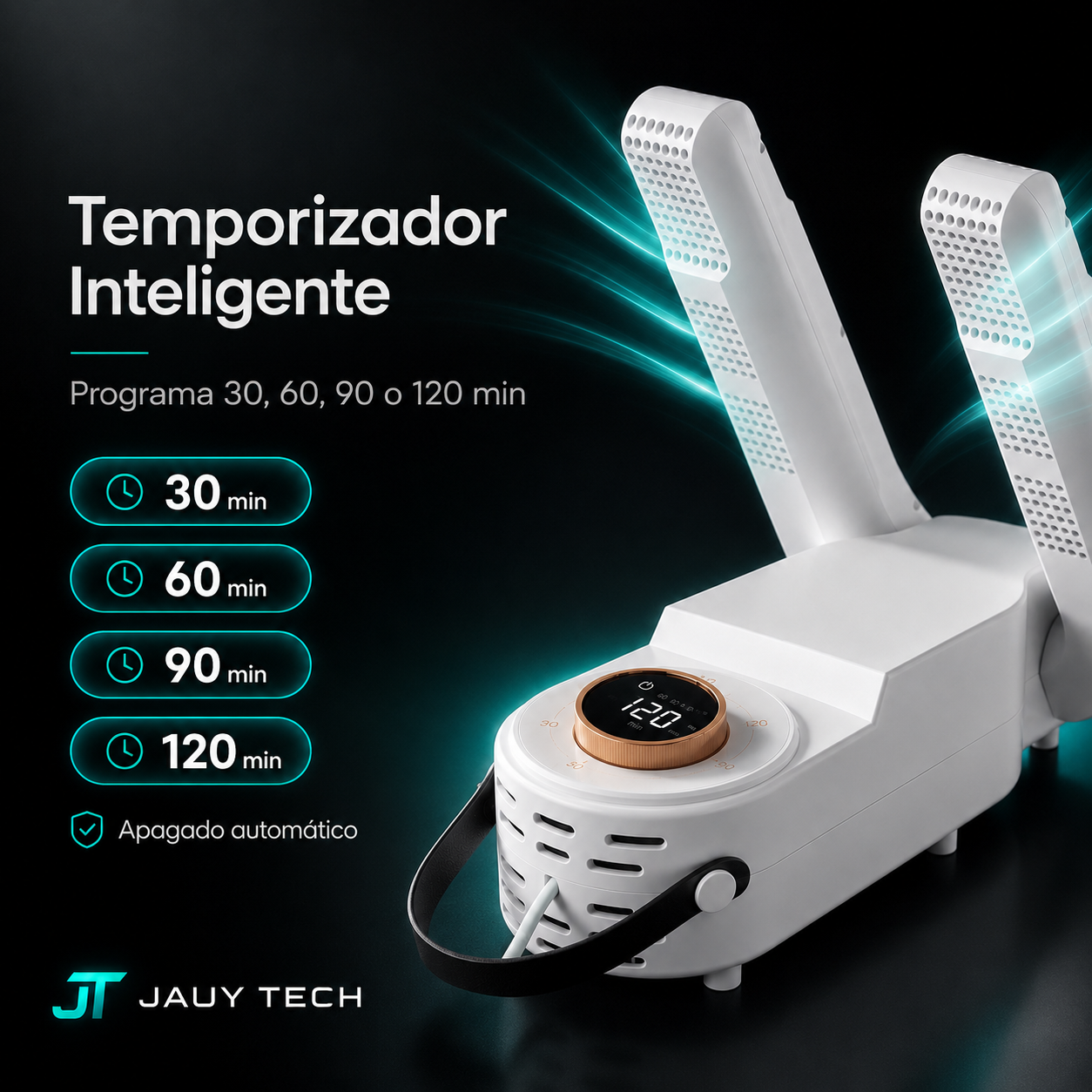 Secador Eléctrico de Zapatos 360° con Luz UV