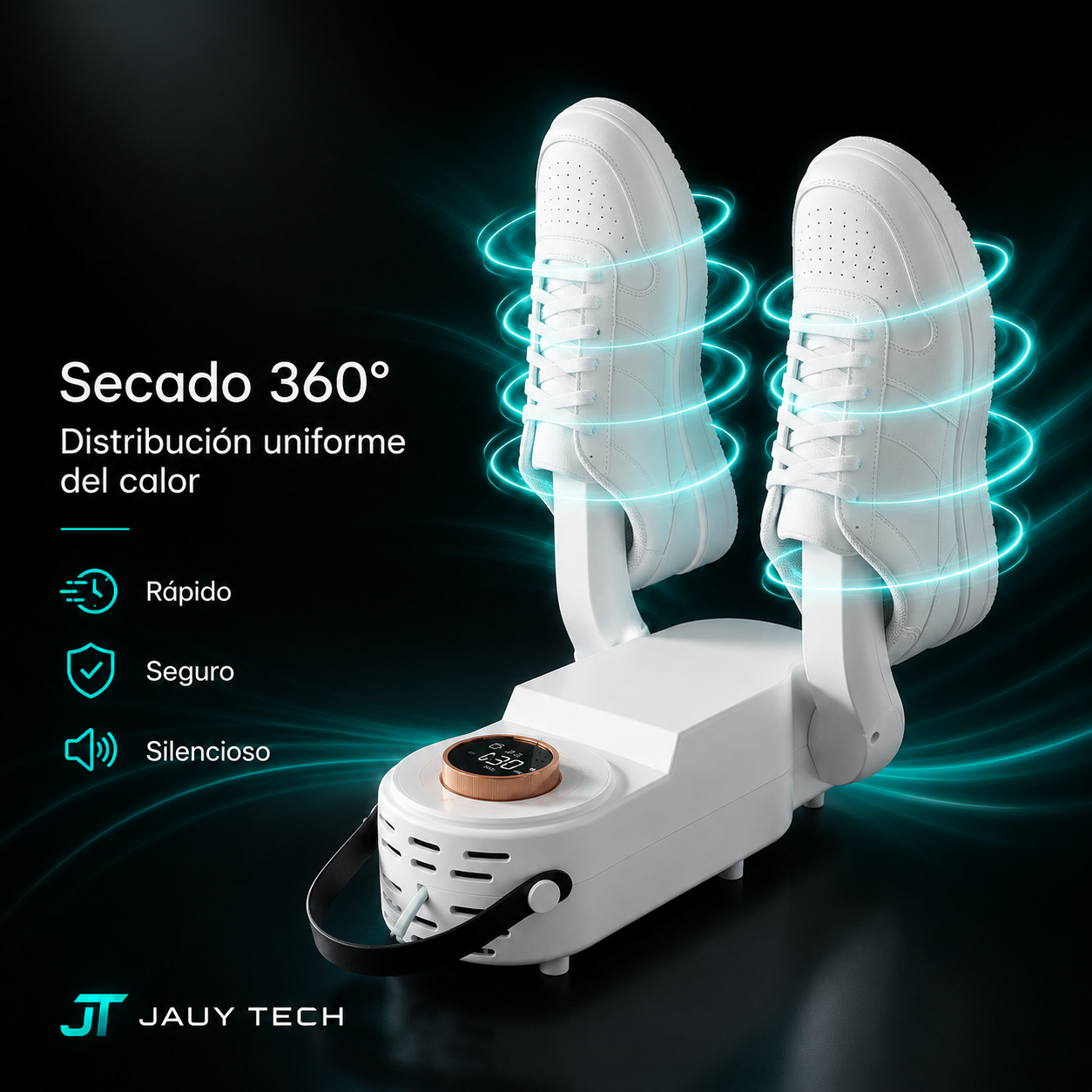 Secador Eléctrico de Zapatos 360° con Luz UV